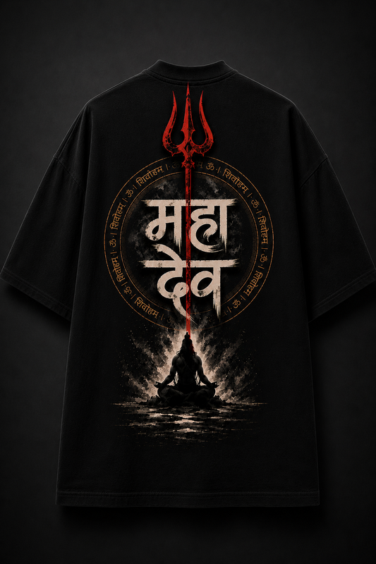 Oversized Mahadev T shirt