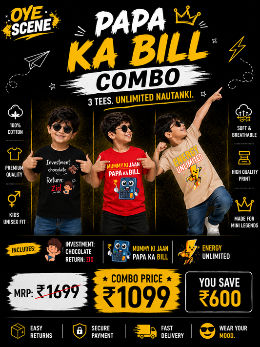 Papa Ka Bill Combo Pack Of 3