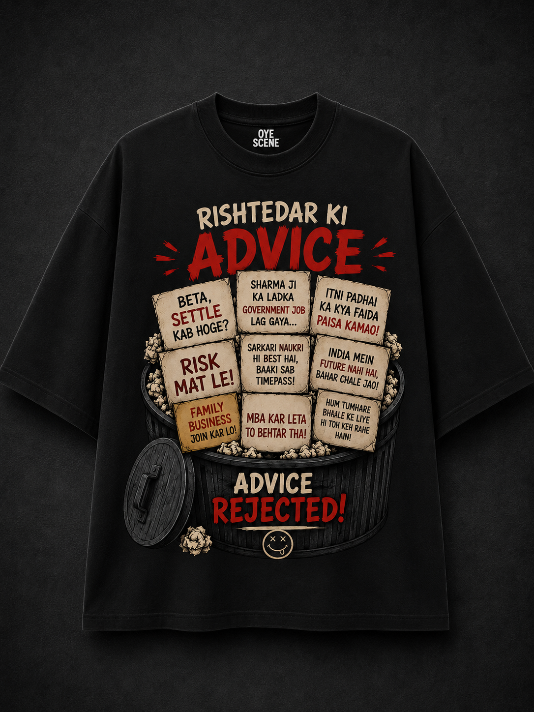 Oversized Rishtedar Ki advise Tee