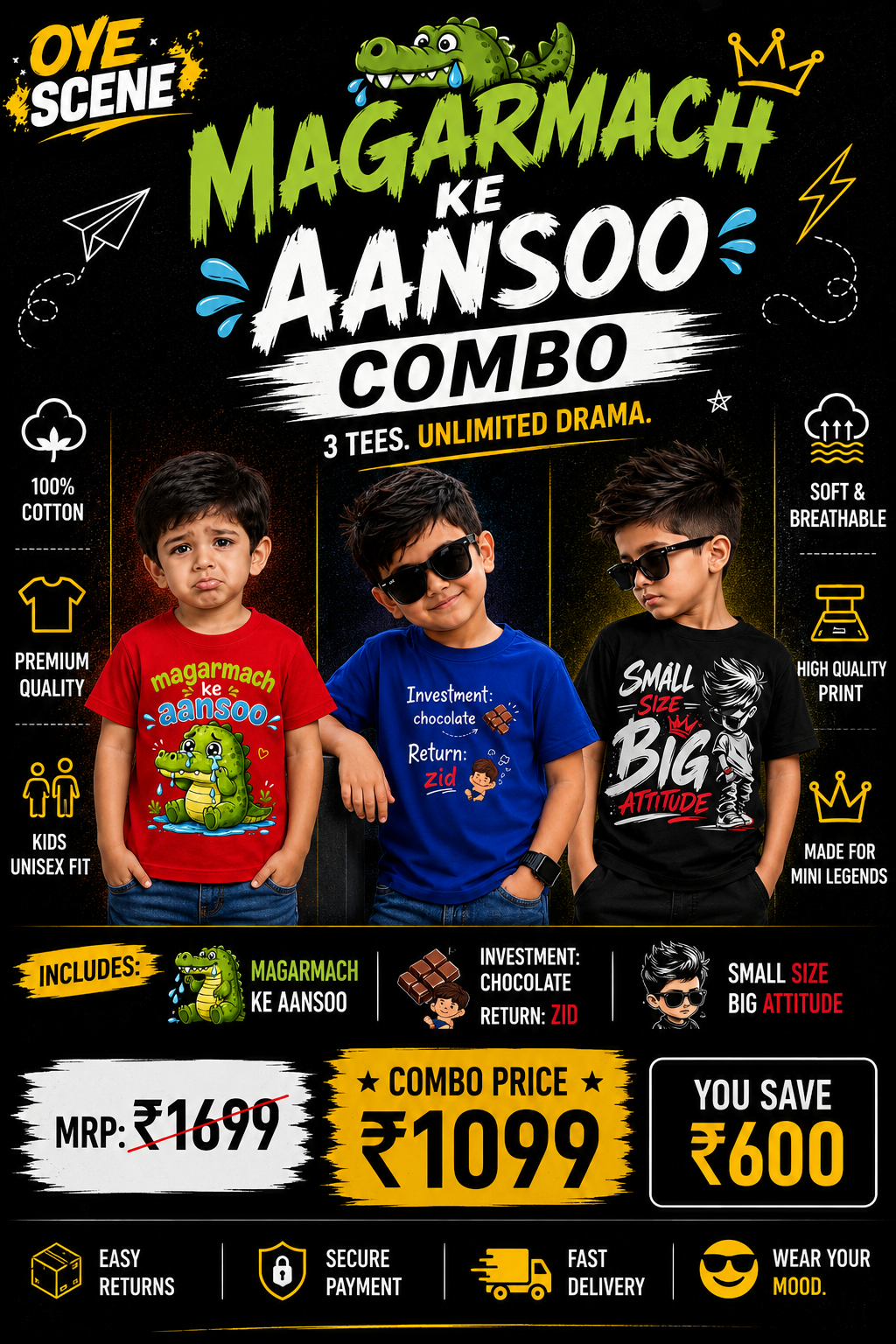Magarmach Ke Aasoo Combo Pack of 3
